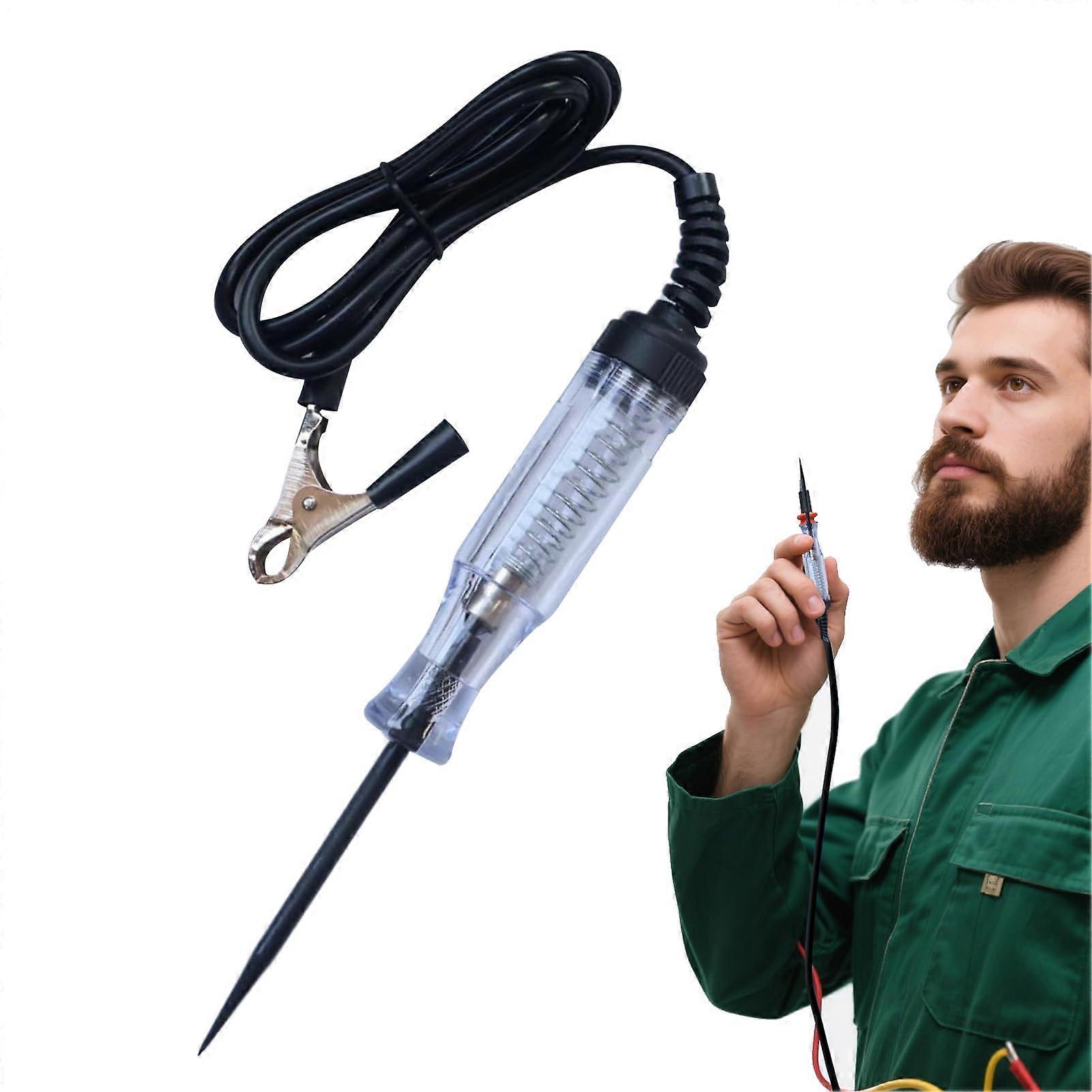 Digital Circuit Tester for Cars - Automotive Voltage Pen Voltmeter, Electric Vehicle Ground Testing Tool for Daily Use
