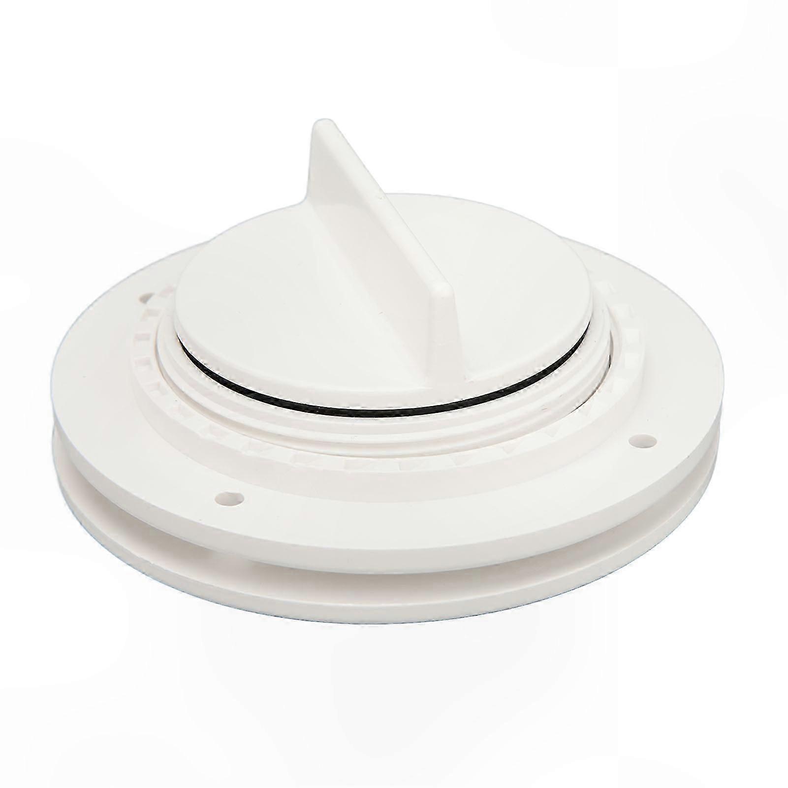White ABS Drain Plug for Boats, Kayaks, and Yachts - Easy Install Scupper Valve Replacement