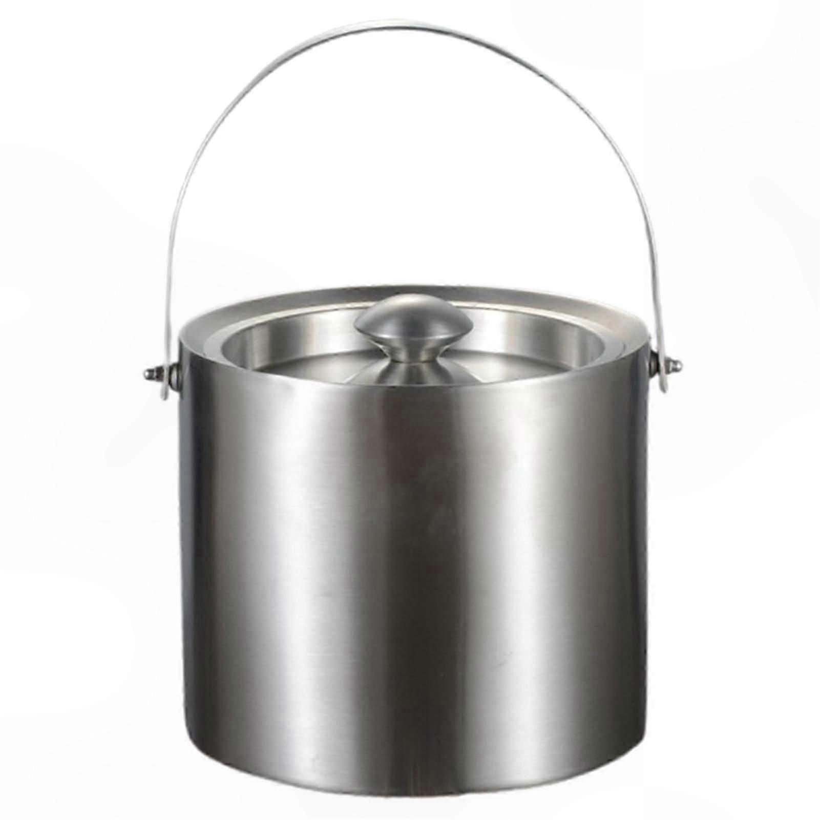 Thickened Ice Cube Bucket with Lid, 2L/3L Capacity, Smooth Surface, Temperature Resistant, Ideal for Parties and Events