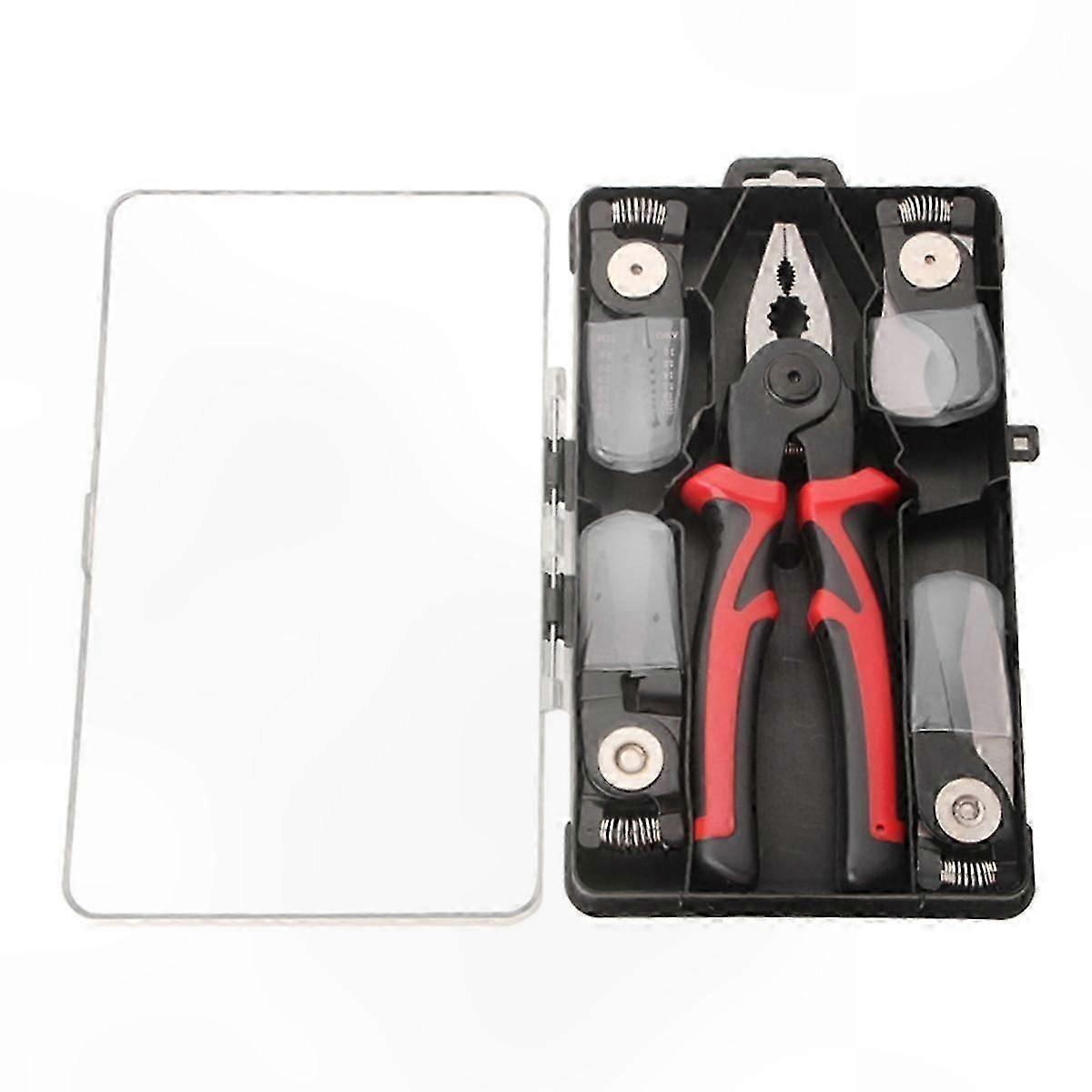 Multifunctional 5-in-1 Interchangeable Pliers Tool Set with Vise for Versatile Use