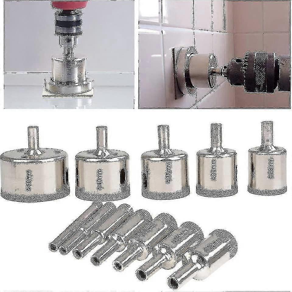 Diamond Drill Bit Set  Hole Saw Drill Bits for Precision Drilling