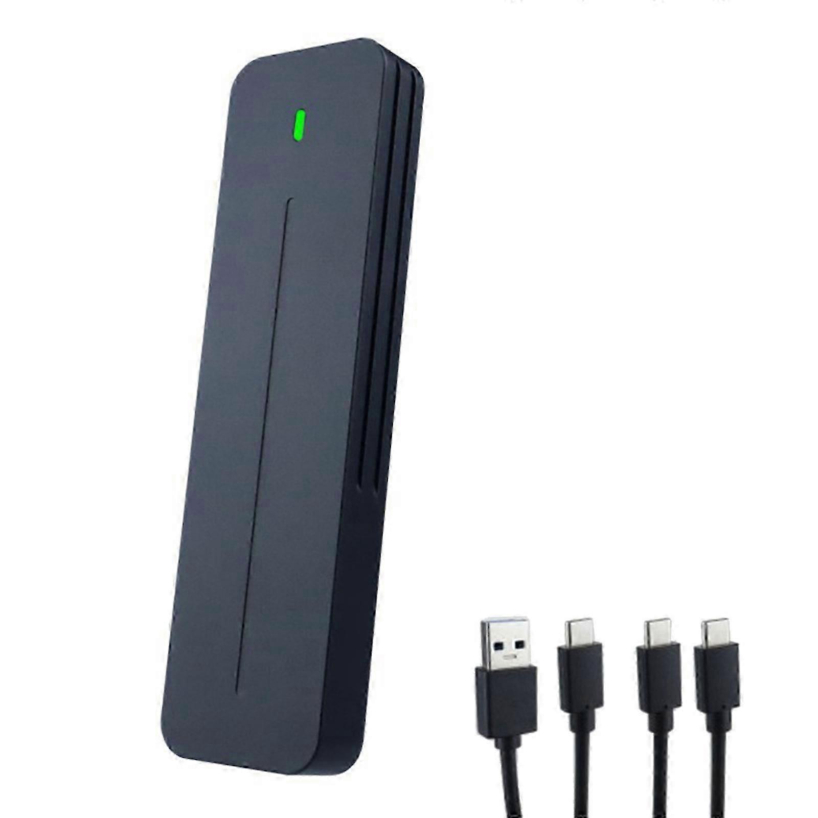 Aluminum Solid Disk Case, 10Gbps PCIE M.2 Enclosure Case, NVMe to USB C 3.2