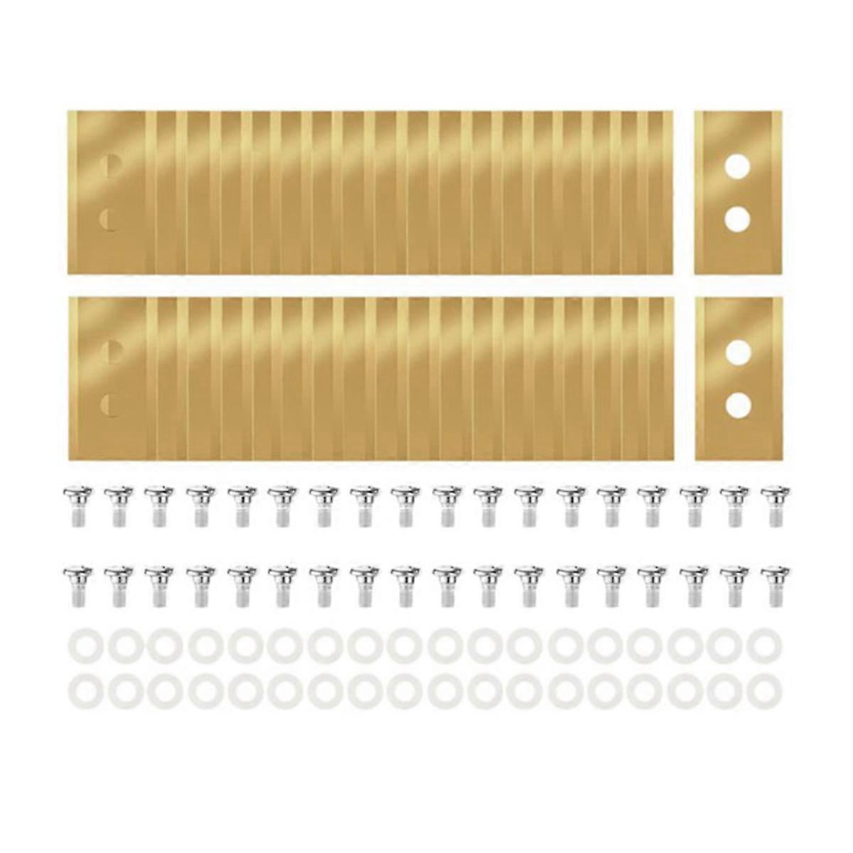 30Pcs Replacement Blades Compatible for Luba & Yuka All Series, Titanium Replacement Robotic Lawnmo