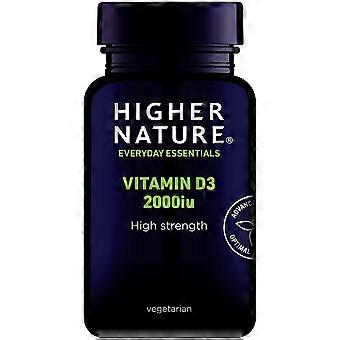 Higher Nature High Strength Vitamin D3 60 Vegetarian Capsules - 2 Pack