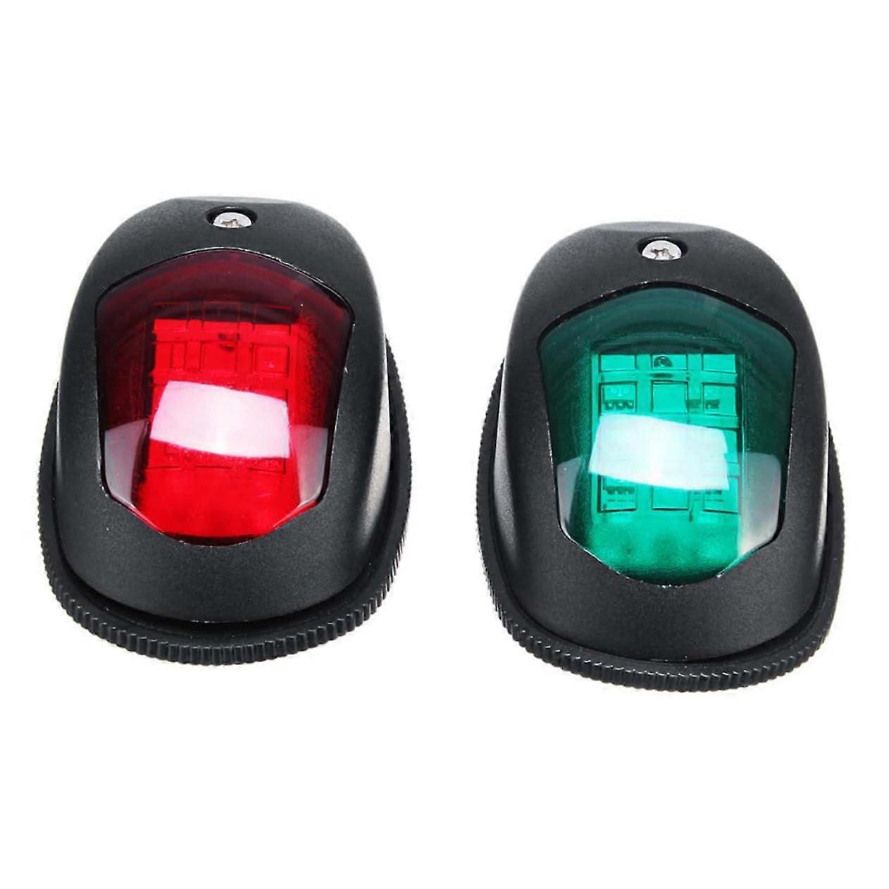 2pcs Led Navigation Lights Bow Lamps for Boats Yachts and Fishing Easy Installation Signal Lights for Safe Sailing Ref: 3778