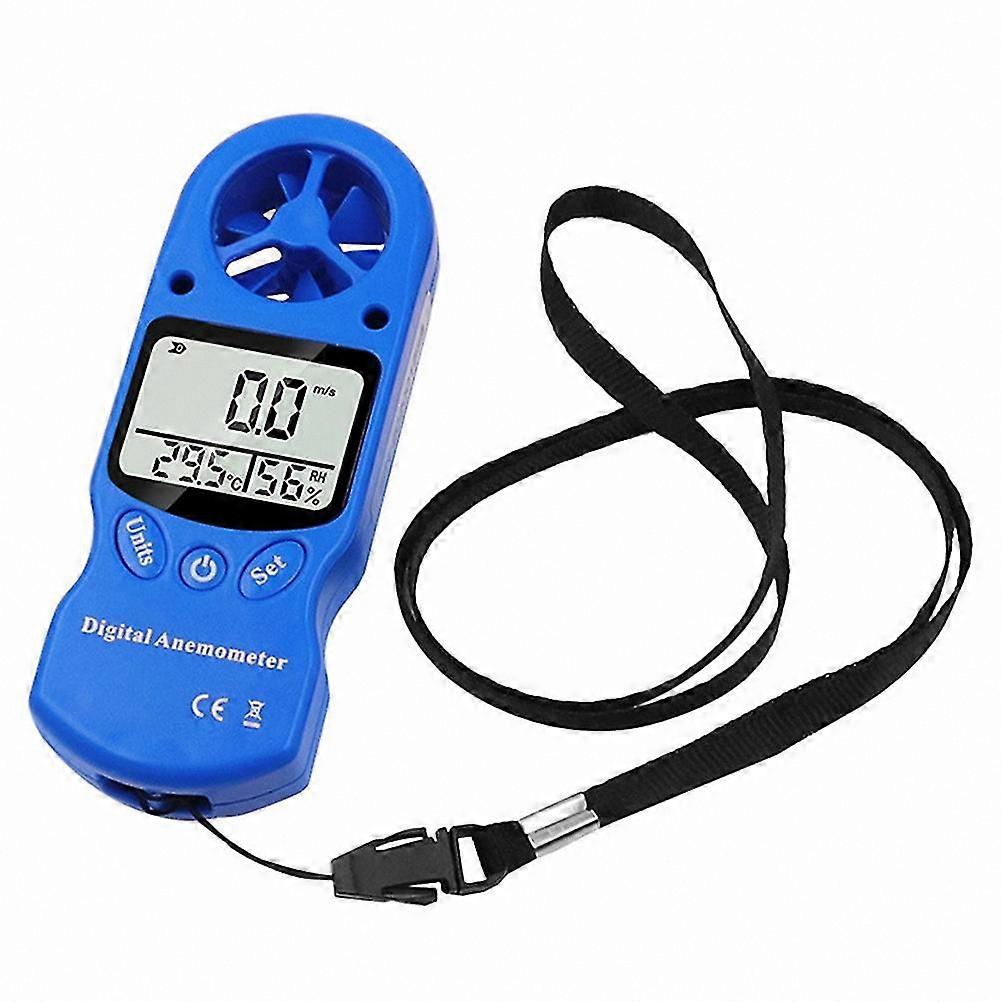Digital Handheld Anemometer for Wind Speed & Temperature Measurement, 0.3-30m/s Range