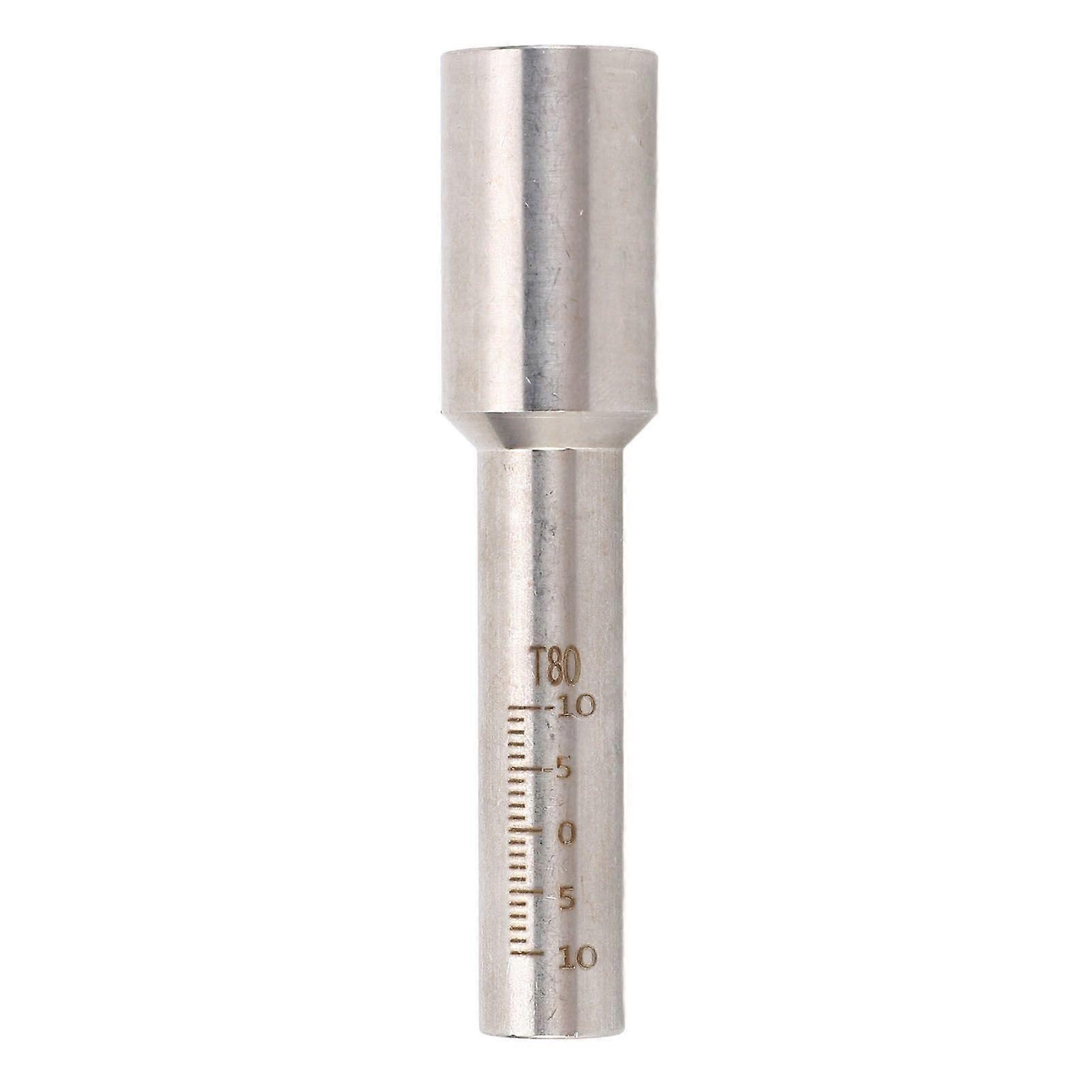 Laser Welded Graduated Tube Stainless Steel High Accuracy Handheld Metal Scale Tube 80mm