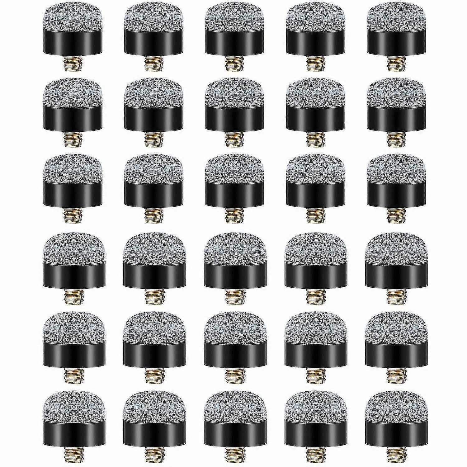 30pcs Pieces 12 Mm/13 Mm Billiard Pool Cue Stick Tips Screw On Tips...