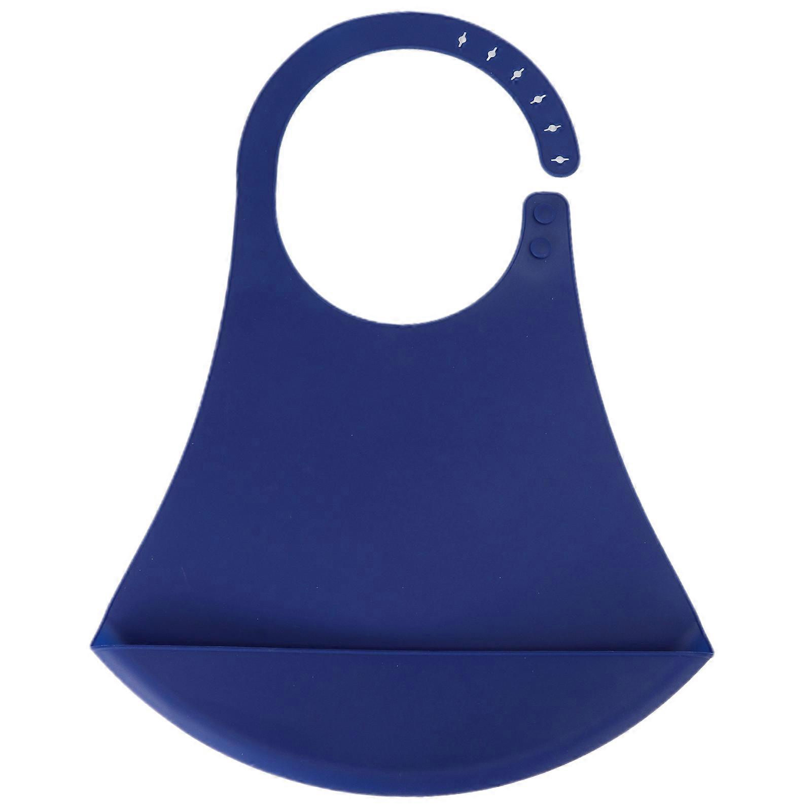 Adult Bib Portable Adjustable Silicone Dinning Eating Clothes Protector for Disabled Elder