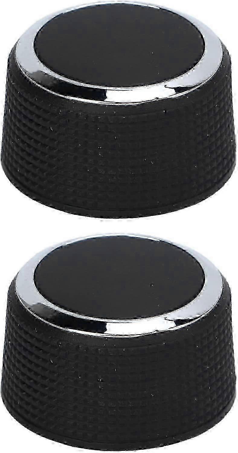 Car Volume Control Knob Volume Adjustment Button - Black - 2pcs
