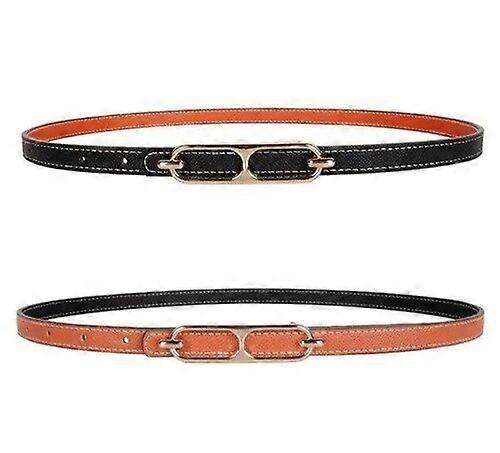 Ladies' belt, C44, 4cm wide double-sided two-color style