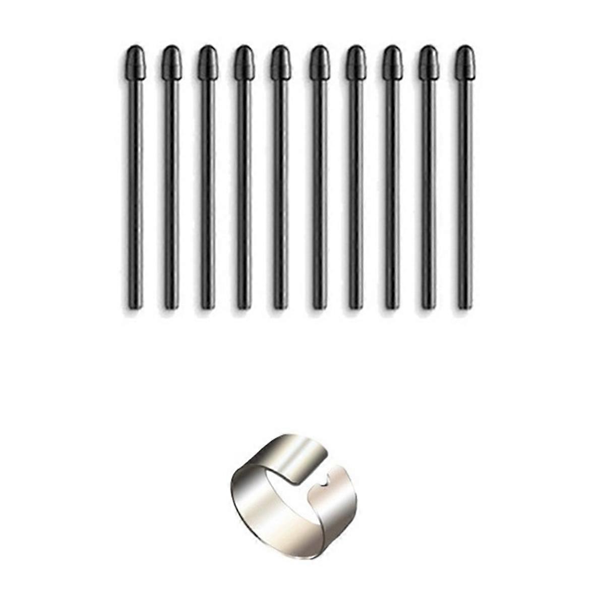 10Pcs/Lot Standard Pen Nibs Replacement for PTH-460,PTH-660,PTH-860,DTH-1320,DTH-1620 Pens with Removal Tool