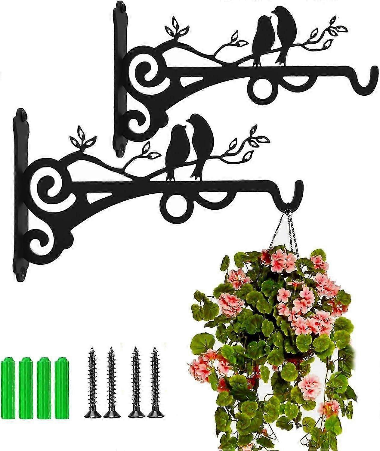 outdoor wall hangers rustproof iron hooks for baskets planters