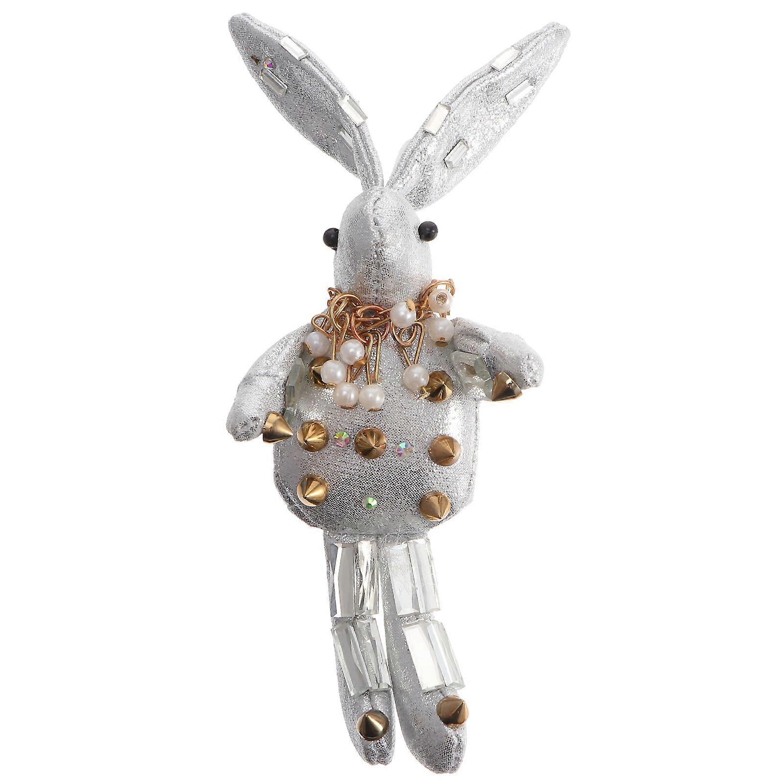 Portable Rabbit Shape Key Chain 1Pcs Rivet Hanging Keyring Decoration