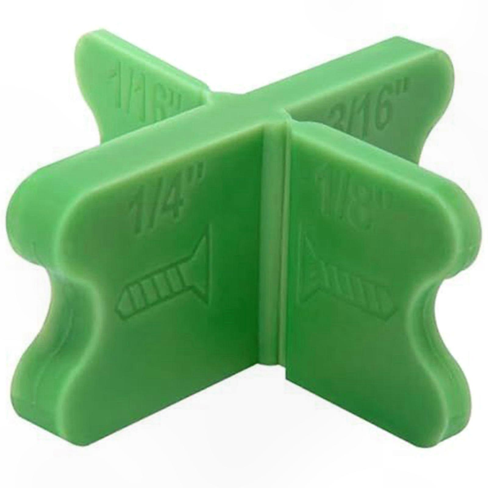 Green ABS Deck Board Spacers, 4 Sizes for Composite Decking Projects