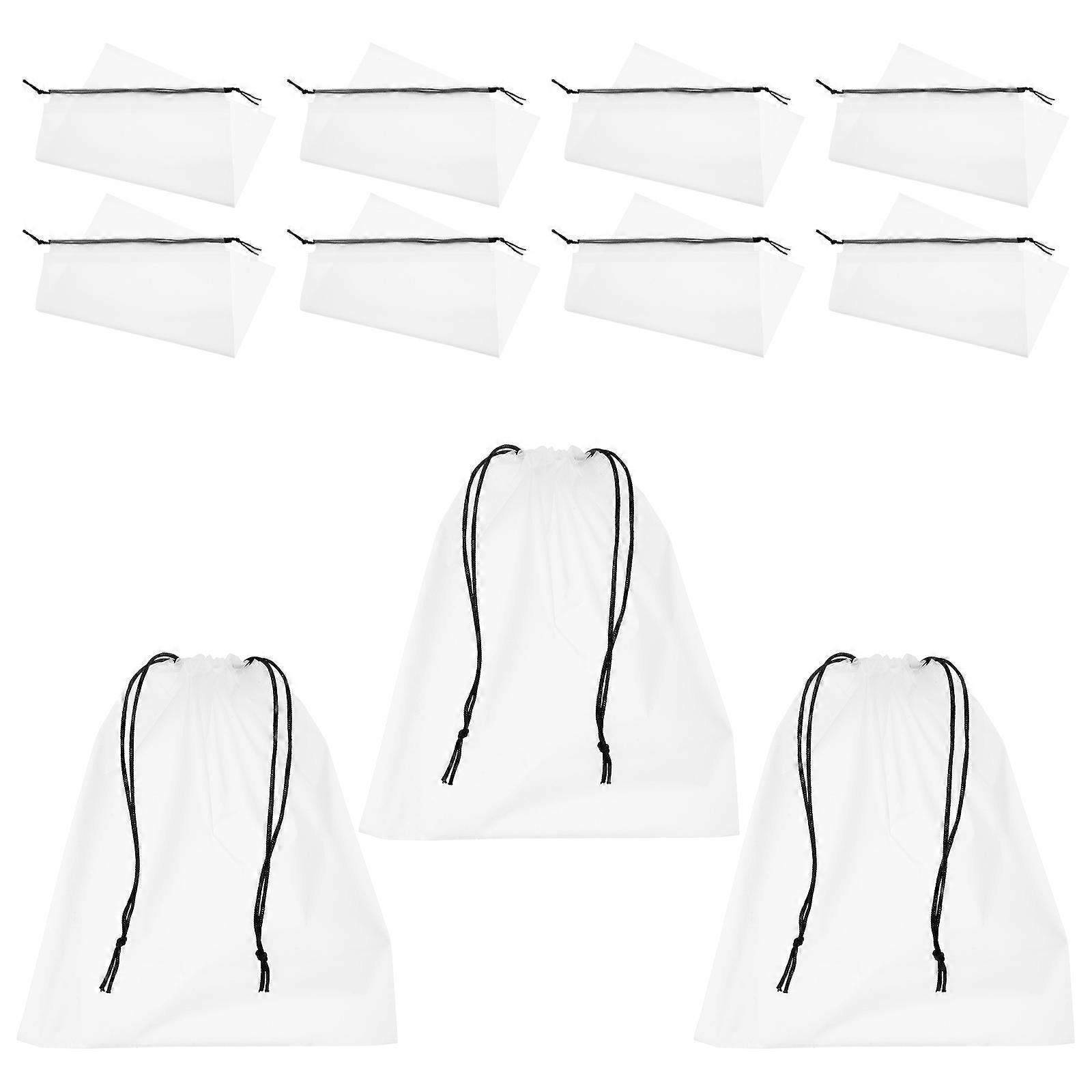 11Pcs Multi-functional Toy Storage Bag for Home Large Capacity Waterproof PE White