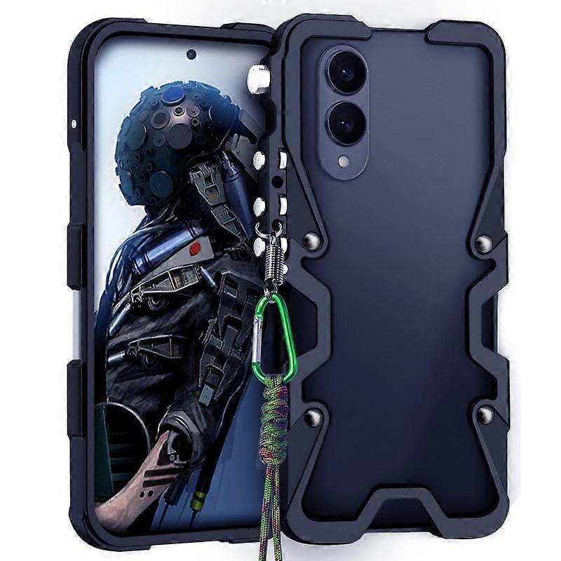 Trigger Design Hollow Metal Frame Phone Case with Lanyard