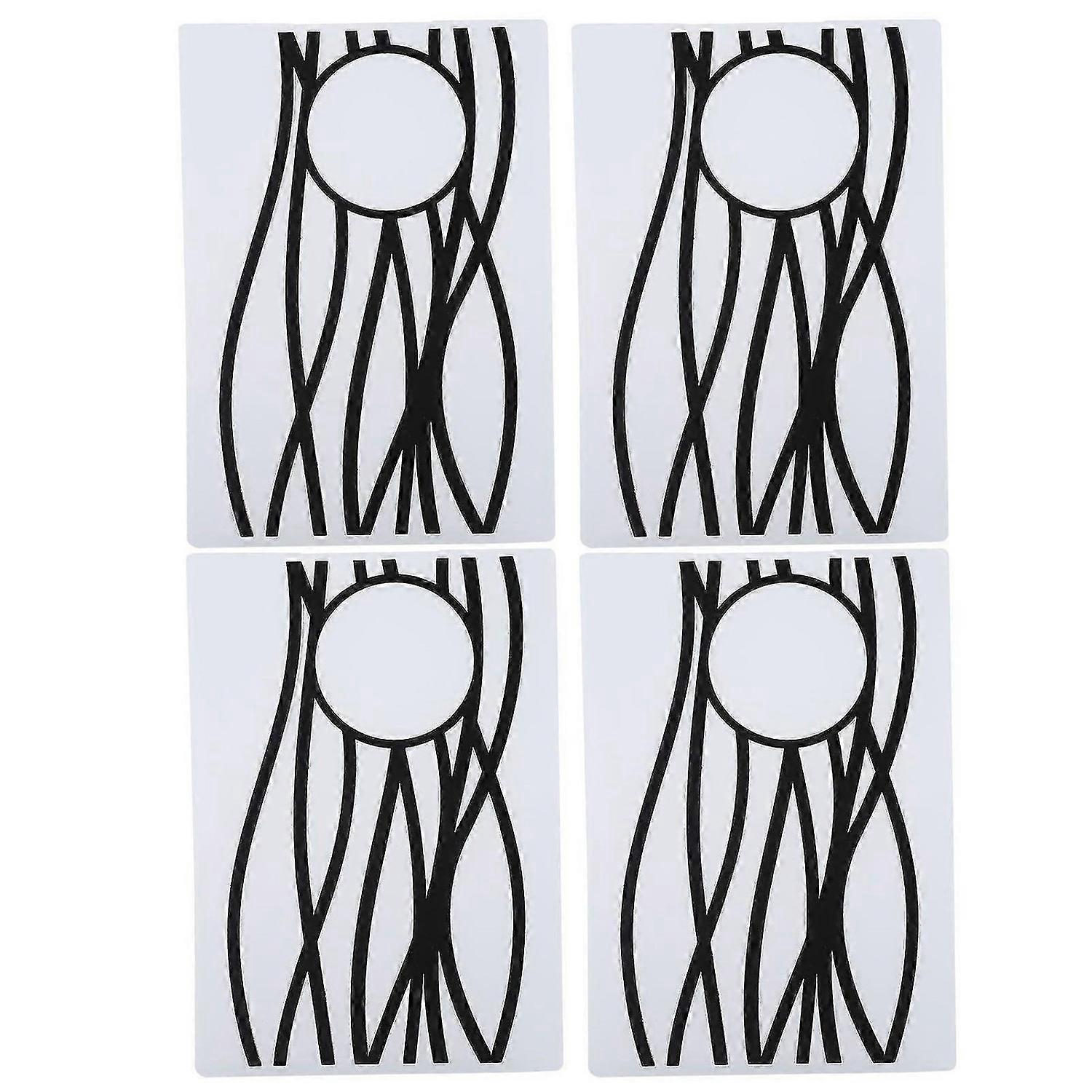 2025 Latest Model 4Pcs Plastic Embossing Folders DIY Card Making Scrapbooking