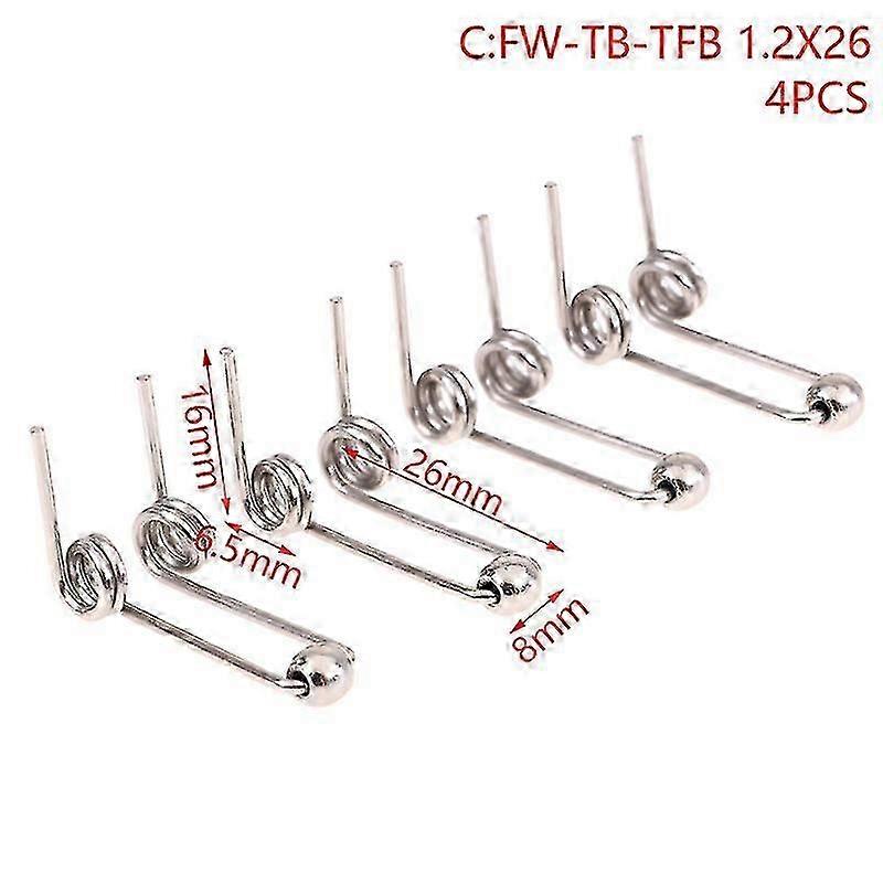 4pcs High Quality Wire Curling Iron Replacement Double Return Torsion Spring