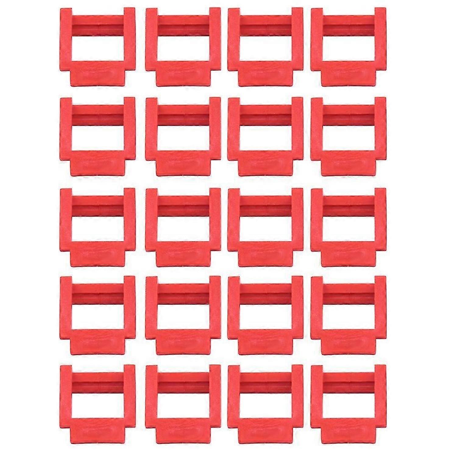 20Pcs PCI-E Riser Card Retainer for BTC Riser for Video Card, Red