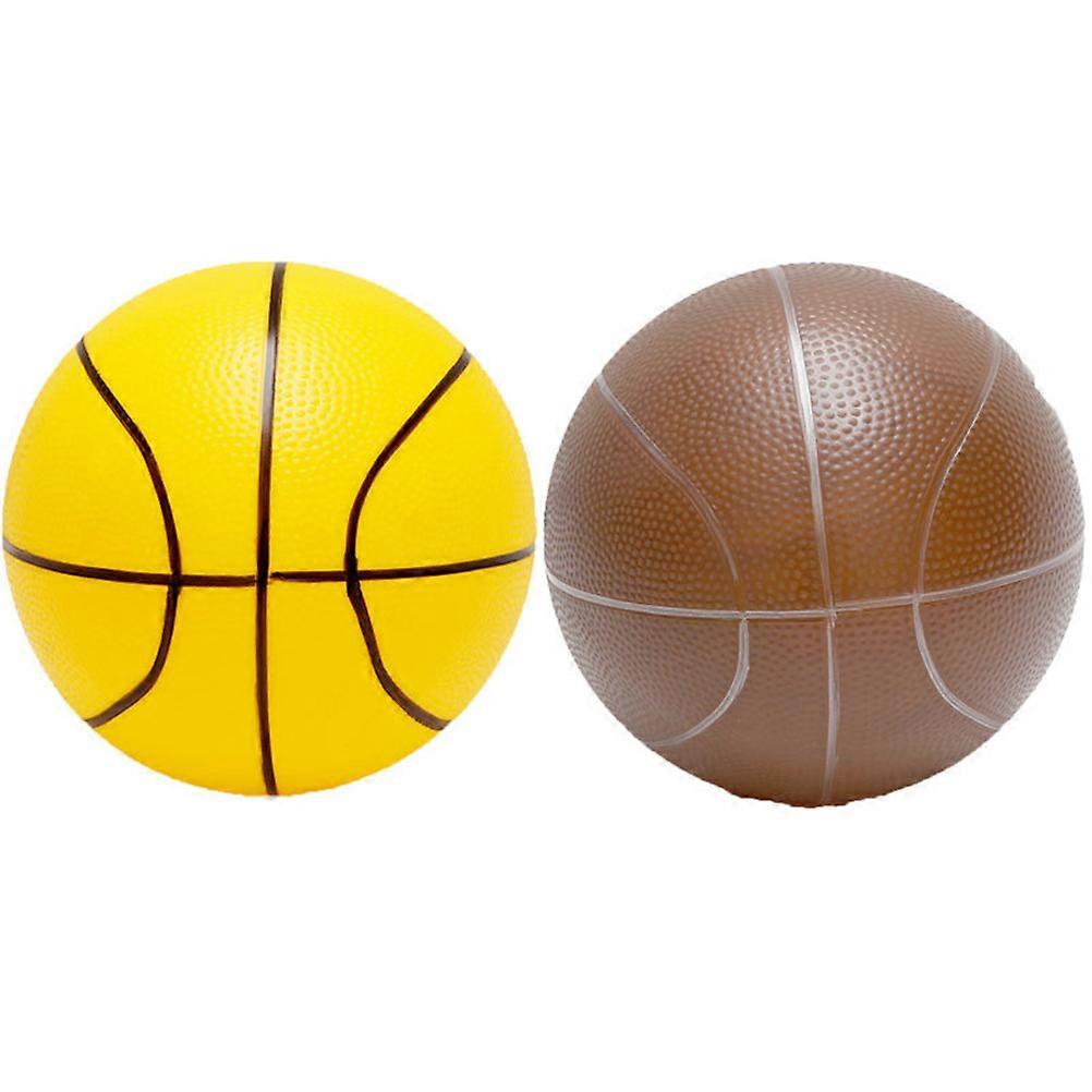 Mini Basketball Basket Ball Playthings for Kids Assorted Color Durable 2Pcs