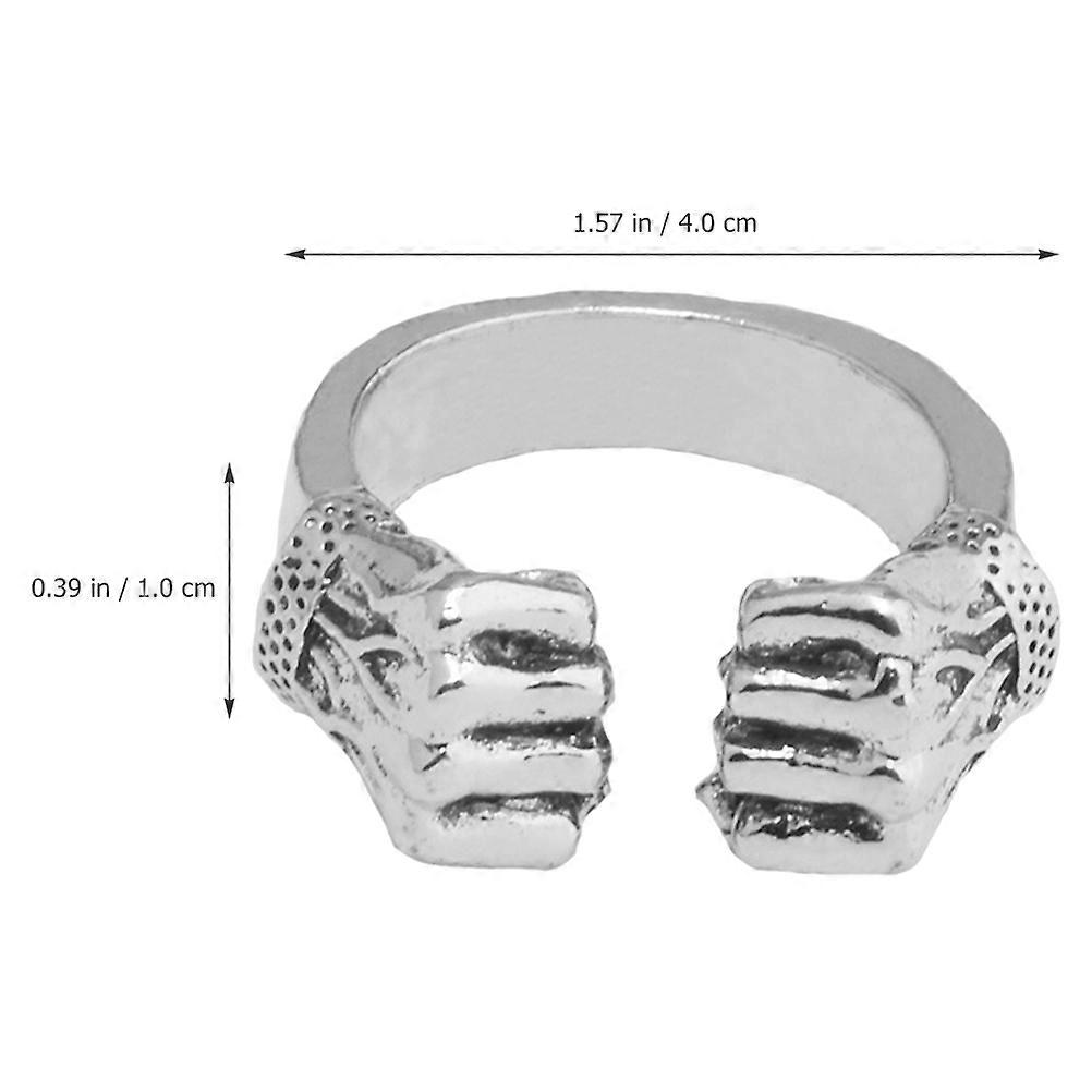 Boxing Ring Creative Open Ring for Decor Vintage Style Alloy