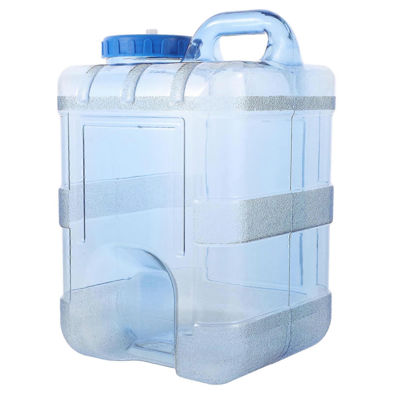 Outdoor Water Storage Container Square Tight Seal Sky-Blue Pvc Pc Camping Water Jug 1Set