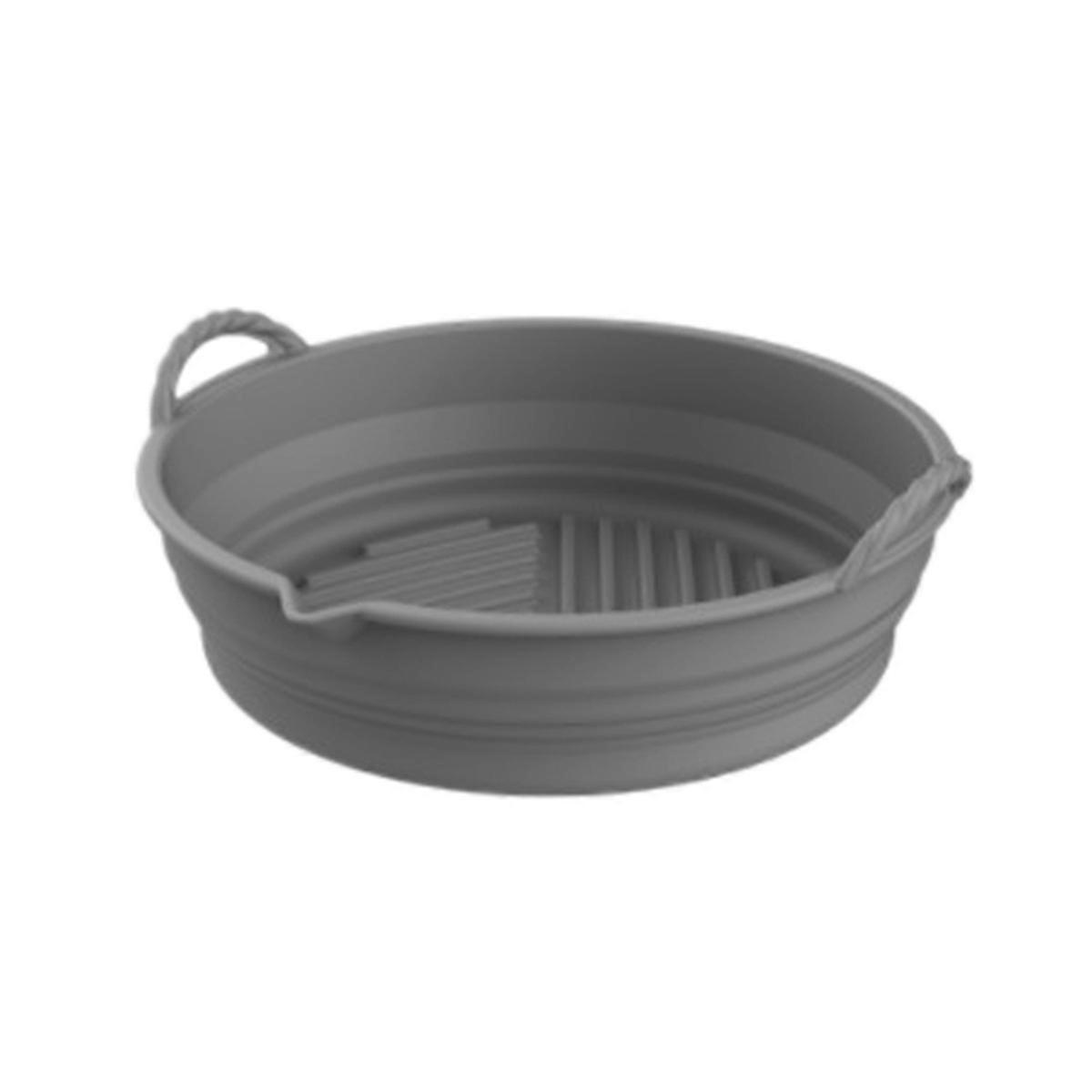 The Foldable Air Fried Pot Silicone Baking Pan Cushion (Grey)