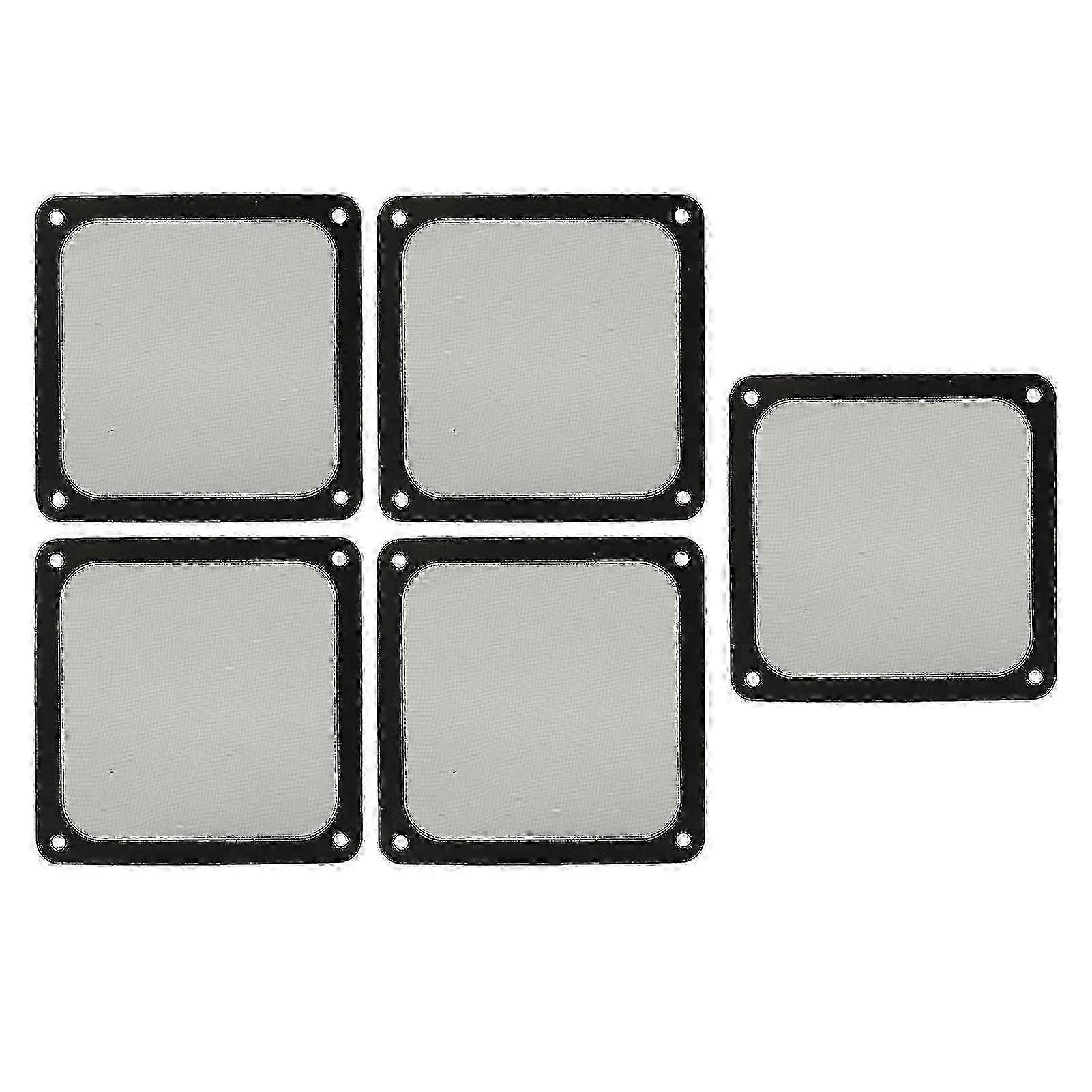 5PCS 120mm Fan Dust Filter Heat Dissipation Soft Magnetic Nylon Frame Computer PC Fan Dust Mesh Filter for PC Case Power Supply Fan Vents