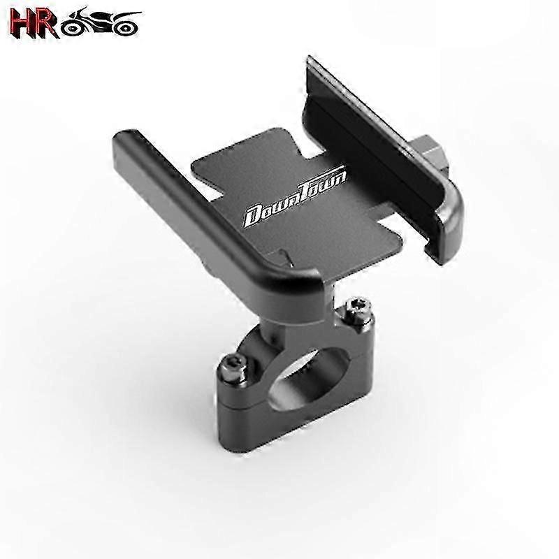 Universal Motorcycle Handlebar Mirror with Phone and GPS Mount for Scooters and Motorbikes