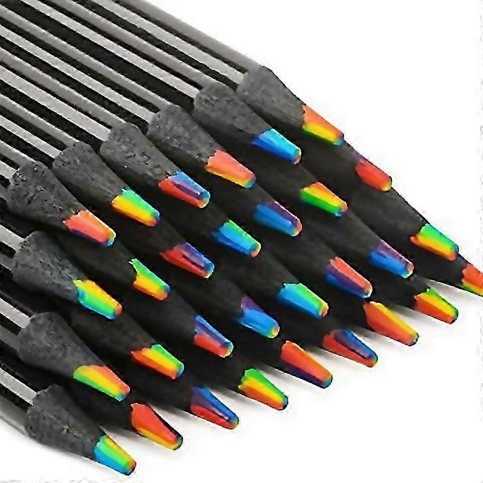 For Wooden Rainbow Colored Pencils 7 Color In 1 Rainbow Pencils For Drawing Coloring Sketching Multi 2025