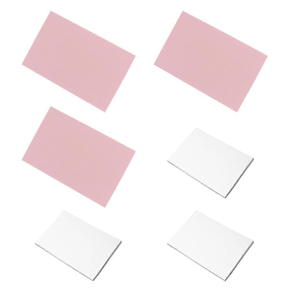 DIY Carving Material Rubber Blocks for Crafting 6Pcs White Rubber Bricks