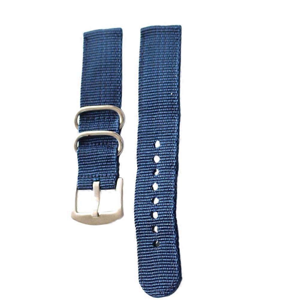 Blue Nylon Watchband Replacement Strap for Daily Use 1 Piece