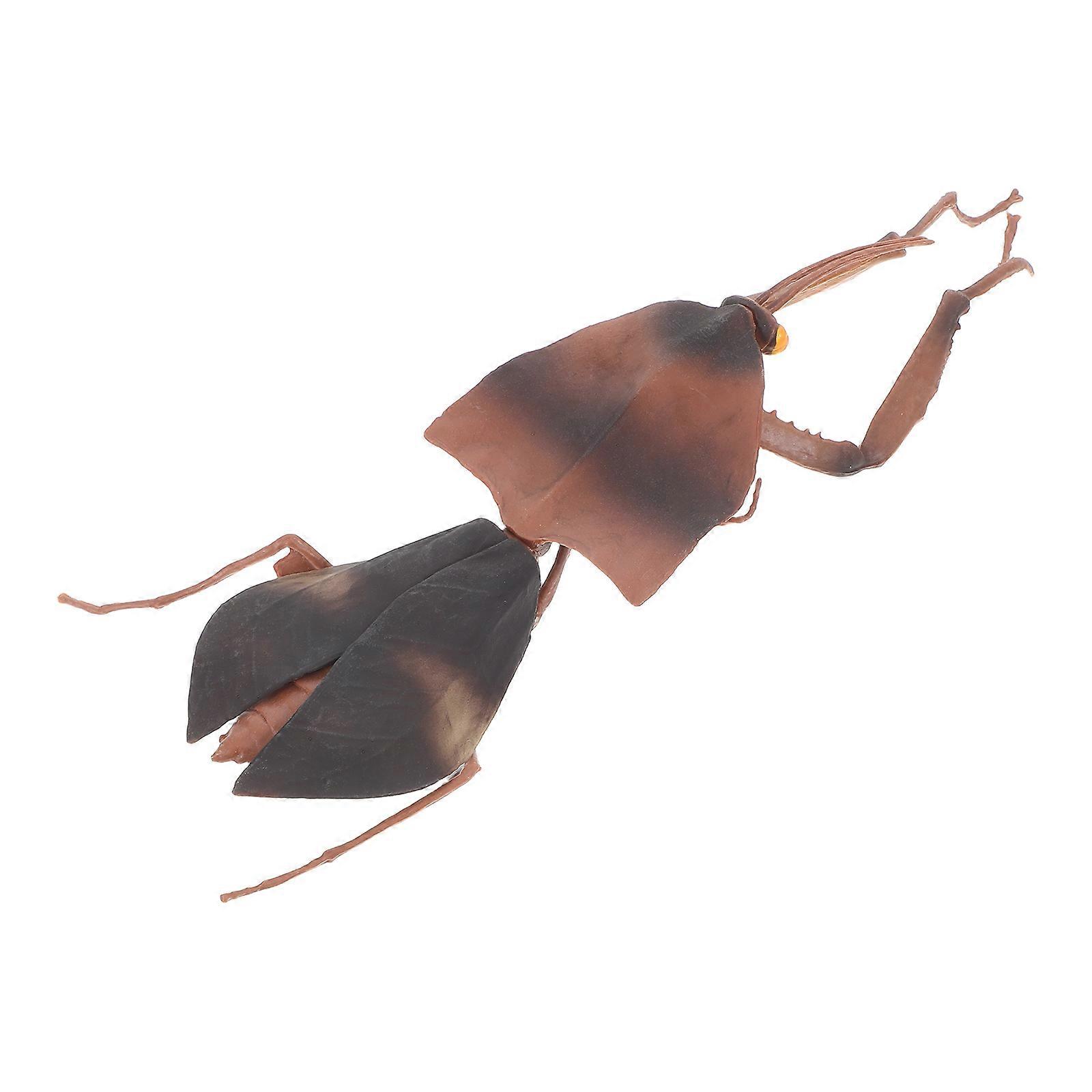 PVC Dead Leaf Mantis Model for Nature Exploration 2Pcs Garden Insect Toy