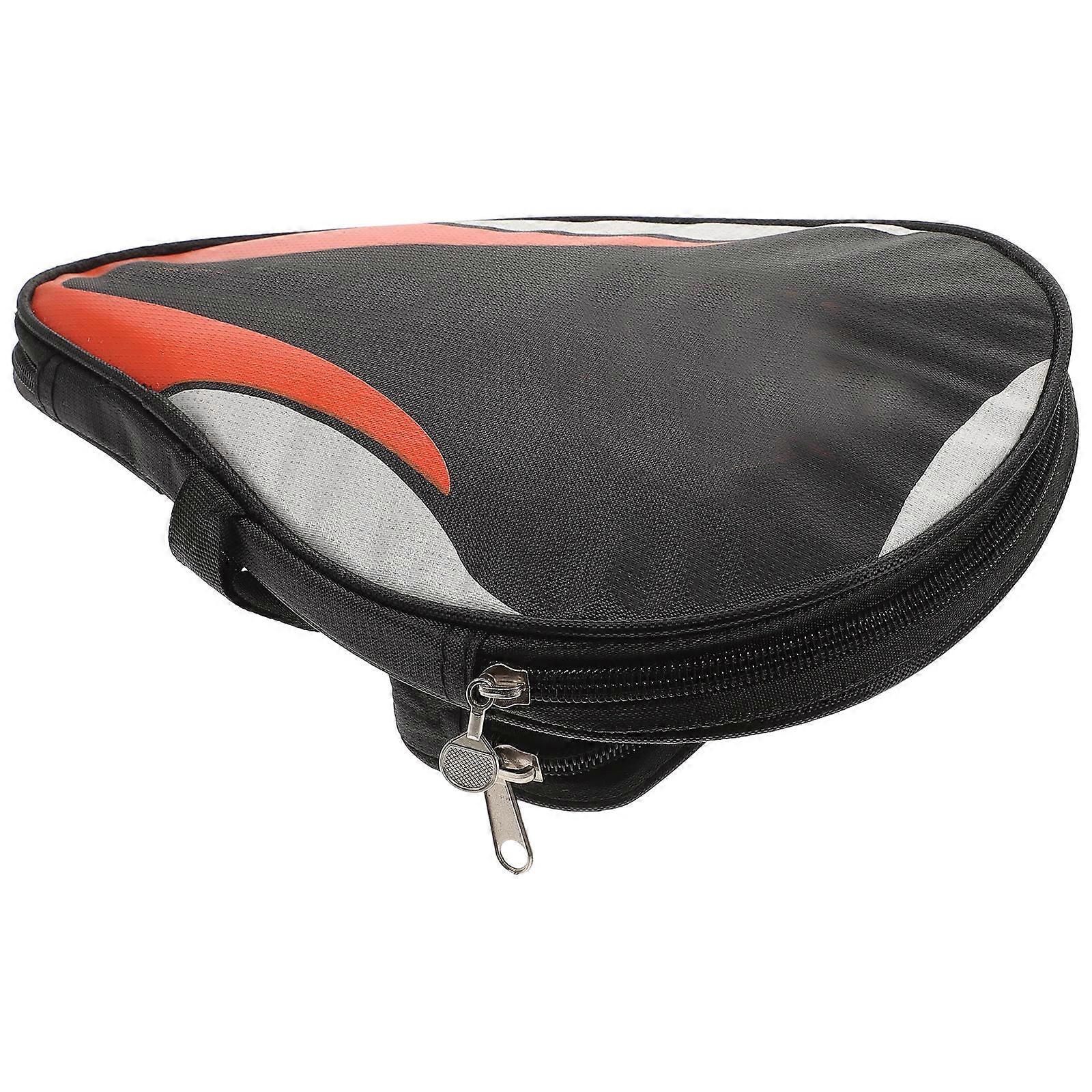 Ball Case for Table Tennis Bat Waterproof with Paddle Bag Black