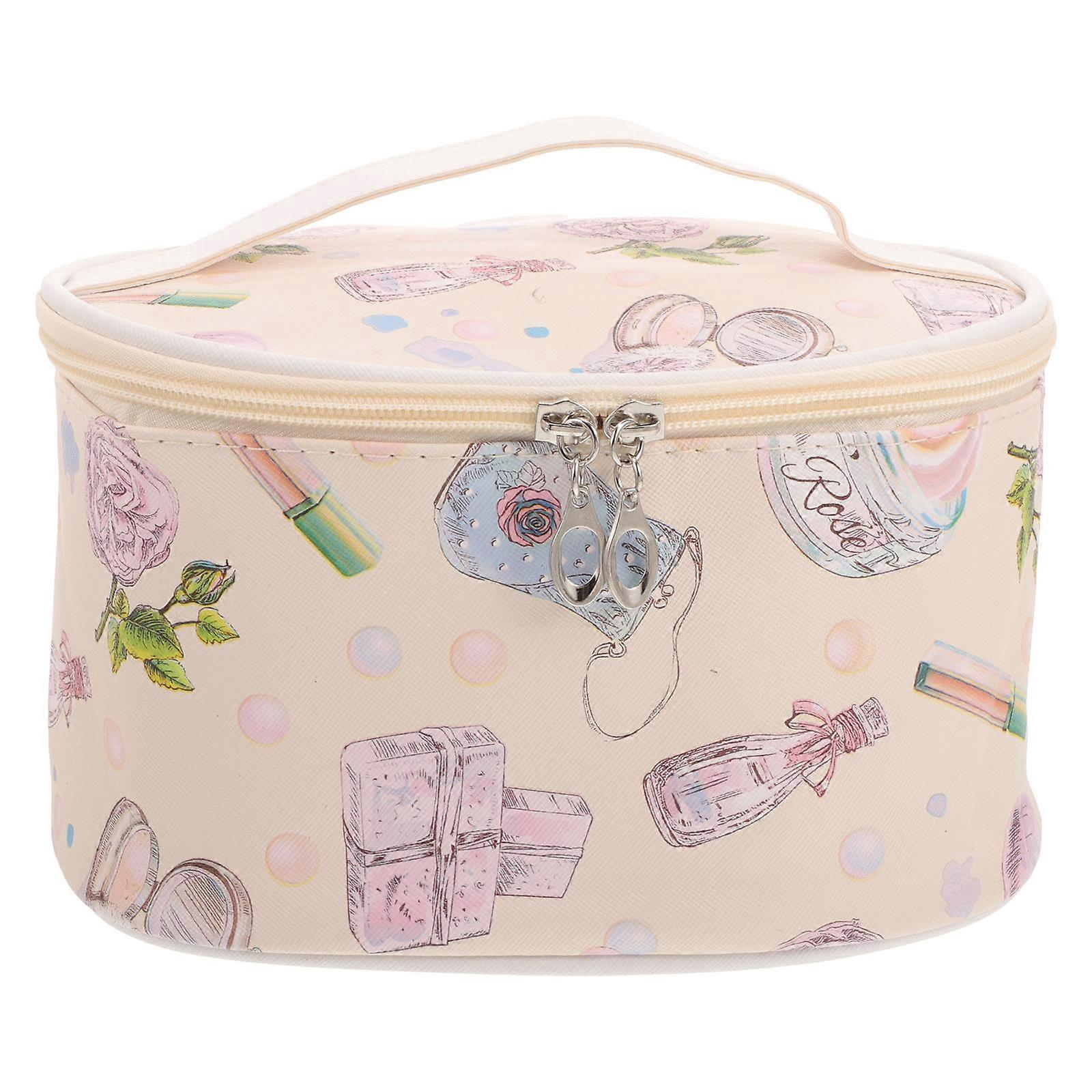 Makeup Storage Bag Large PU Cosmetic Pouch for Storage 3Pcs Kit