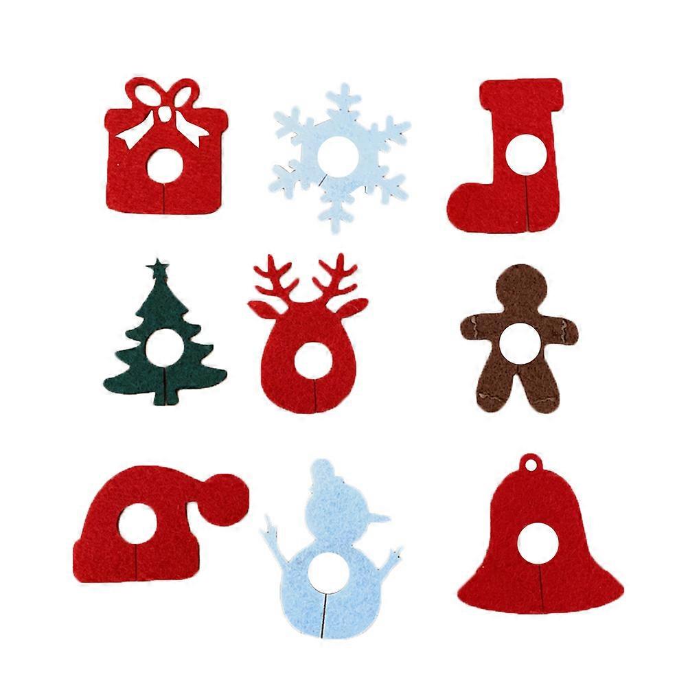 Creative Design Drinking Cup Identifiers 9Pcs For Guests And Party Organizers At Christmas Parties Identify Wine Glasses