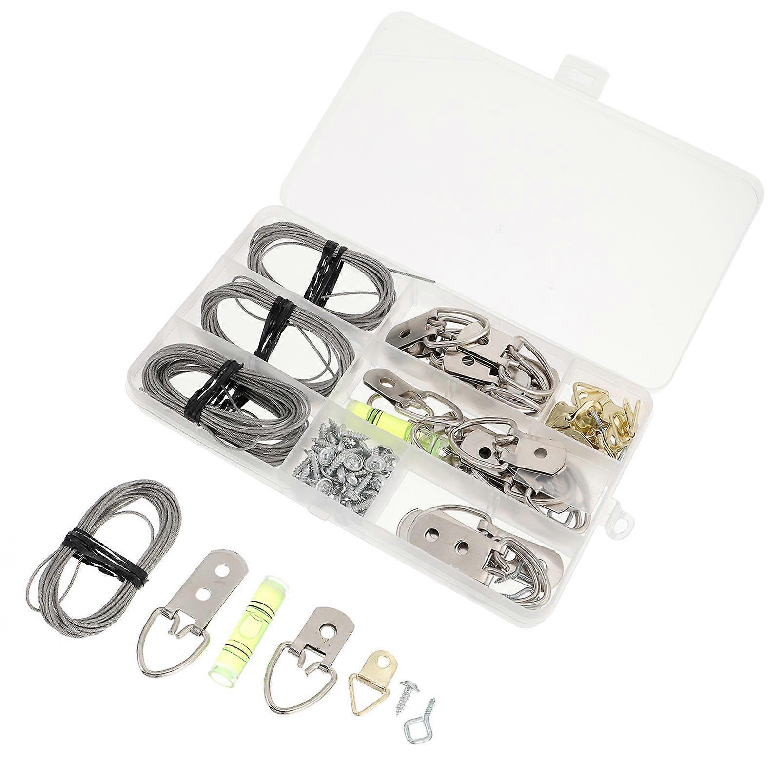 Picture Hanging Wire for Picture Use 204Pcs Hanging Screws and Hooks