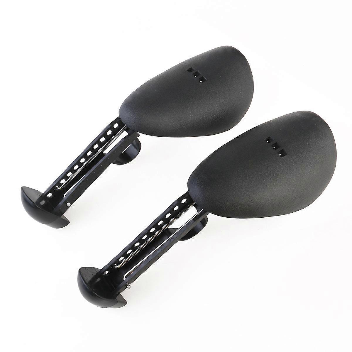 Plastic Shoe Stretcher Adjustable Shoe Tree for 2Pairs Men Shoes Black