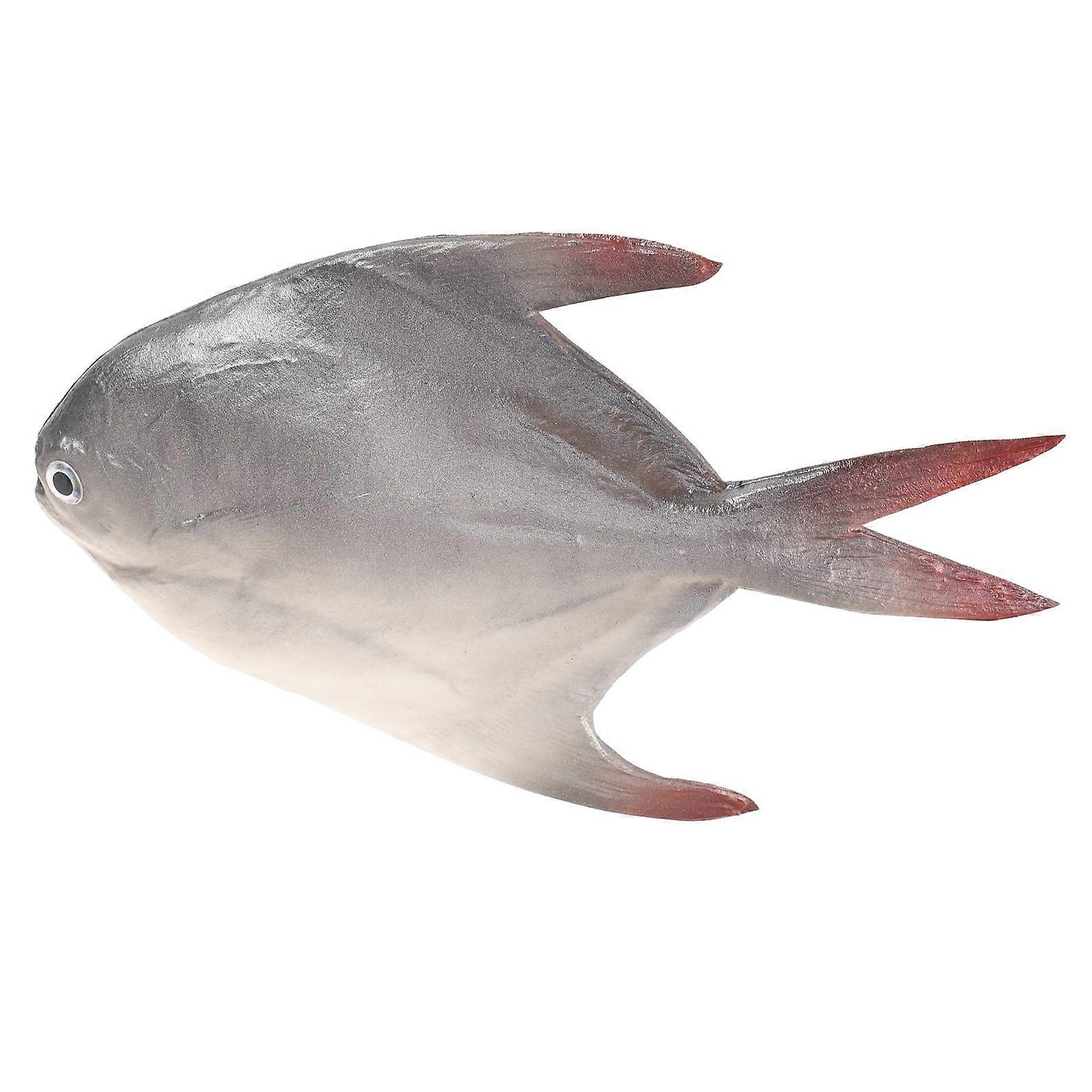 Artificial Fish Model Simulated Fake Fish for Market Display Grey Pu Material for Photography Props 1Set