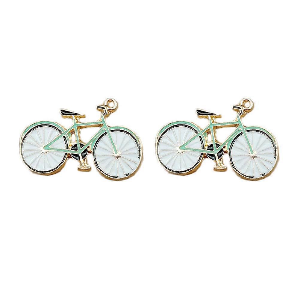DIY Ornament Pendants 20 Pcs Cartoon Bike Keyring Decorations Light For Birthday Gifts Suitable For Lovers
