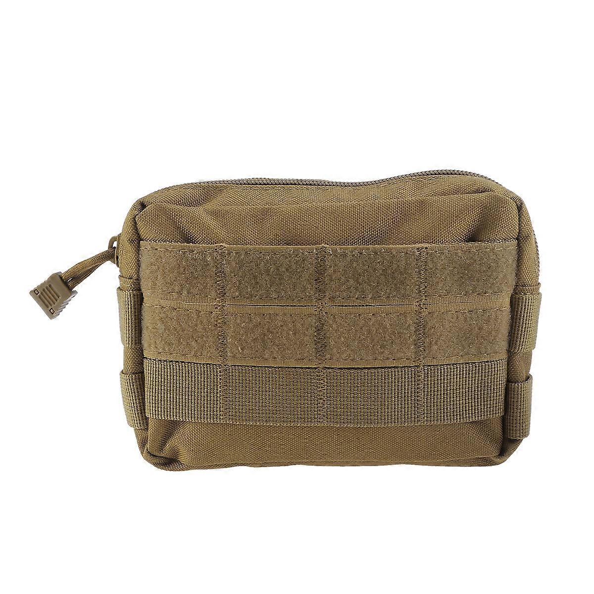 Tactical Waist Pouch for Articles Storage with 1 Compact Pouch Khaki
