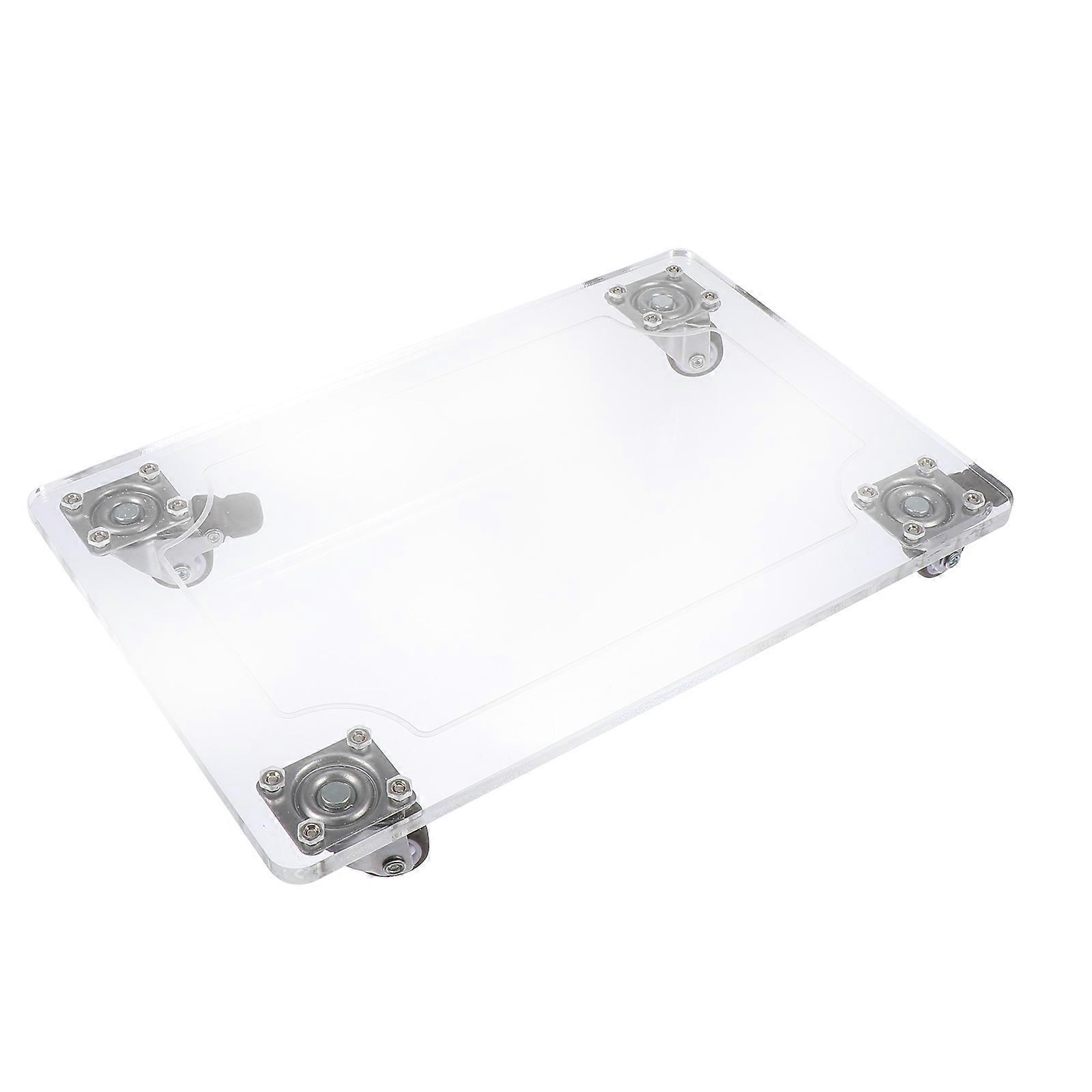 1Pcs Anlage Container Halter Tablett Bewegliche Blumentopf Tablett Platz Acryl