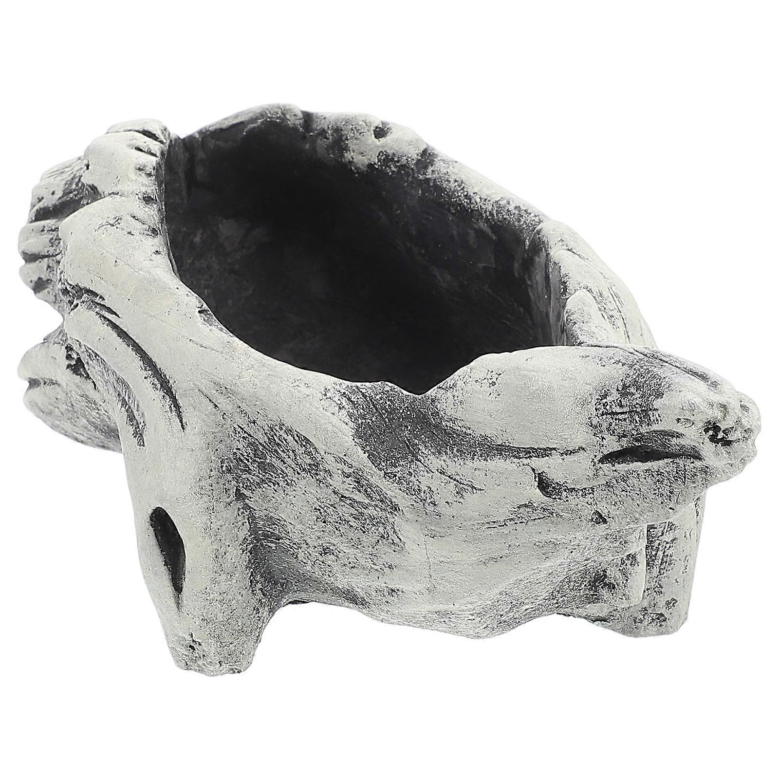 Handmade Cement Succulent Flowerpot for Table Decor 2Pcs Creative Planter