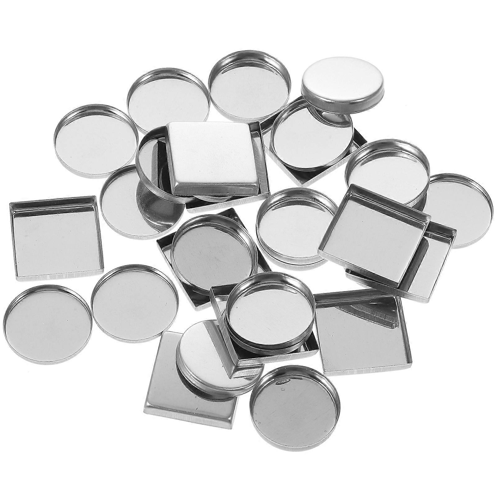 Empty Pan for Eyeshadow Palette Makeup Palette for Storing 60Pcs Silver