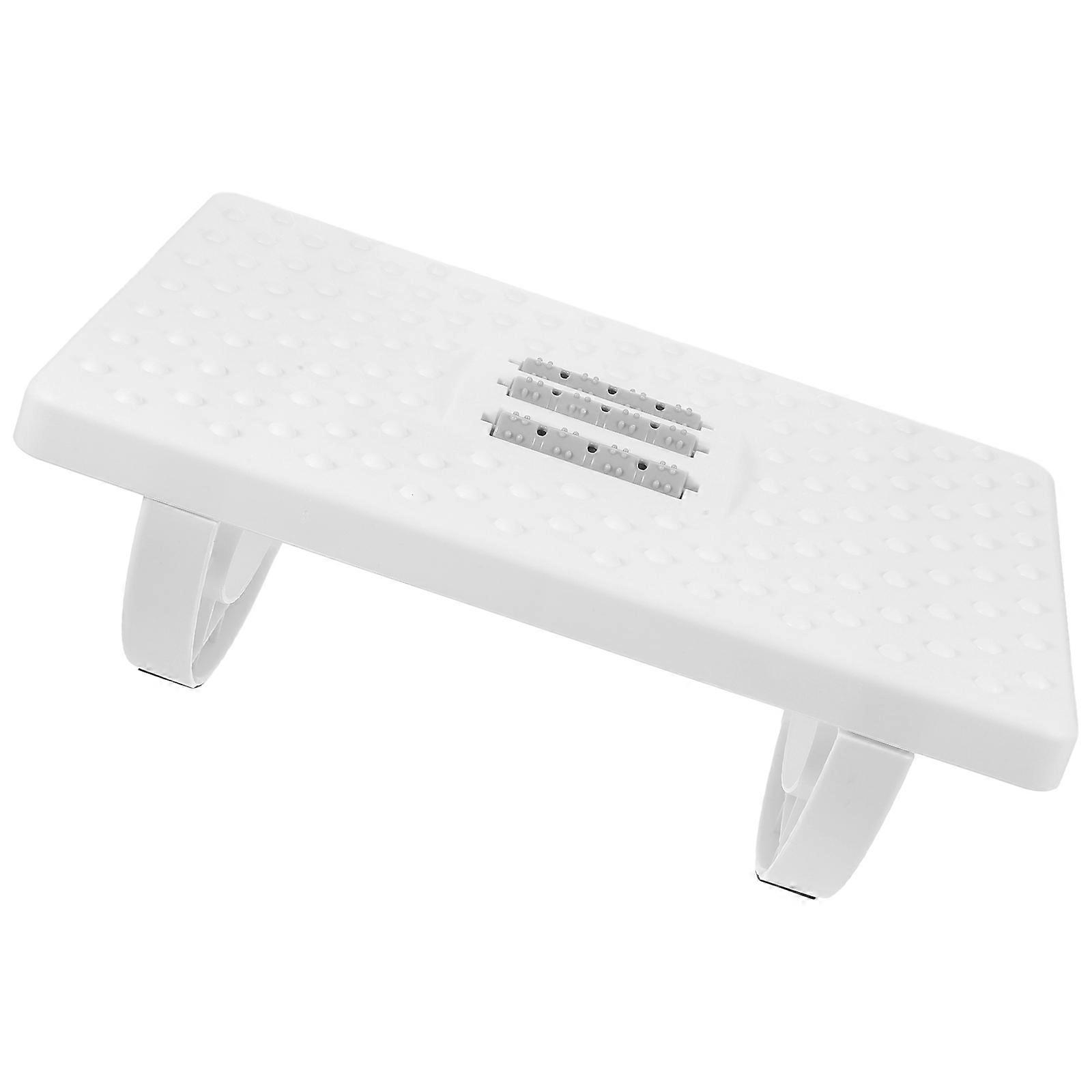 Practical Foot Stool Under Desk for Relaxing Feet 2Pcs White