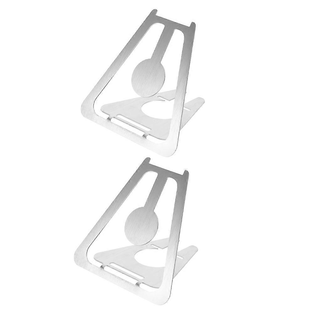 Metal Medal Display Stand 2Pcs For Medal Displaying Home Office Store Silver Color Space-saving Design