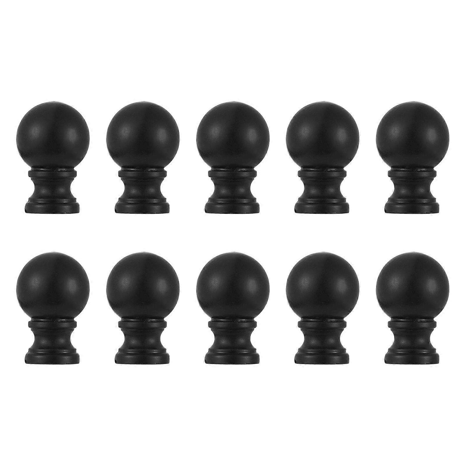 Table Lamp Finial 10Pcs Black Durable ABS Material Lighting Accessories for Lamp Use