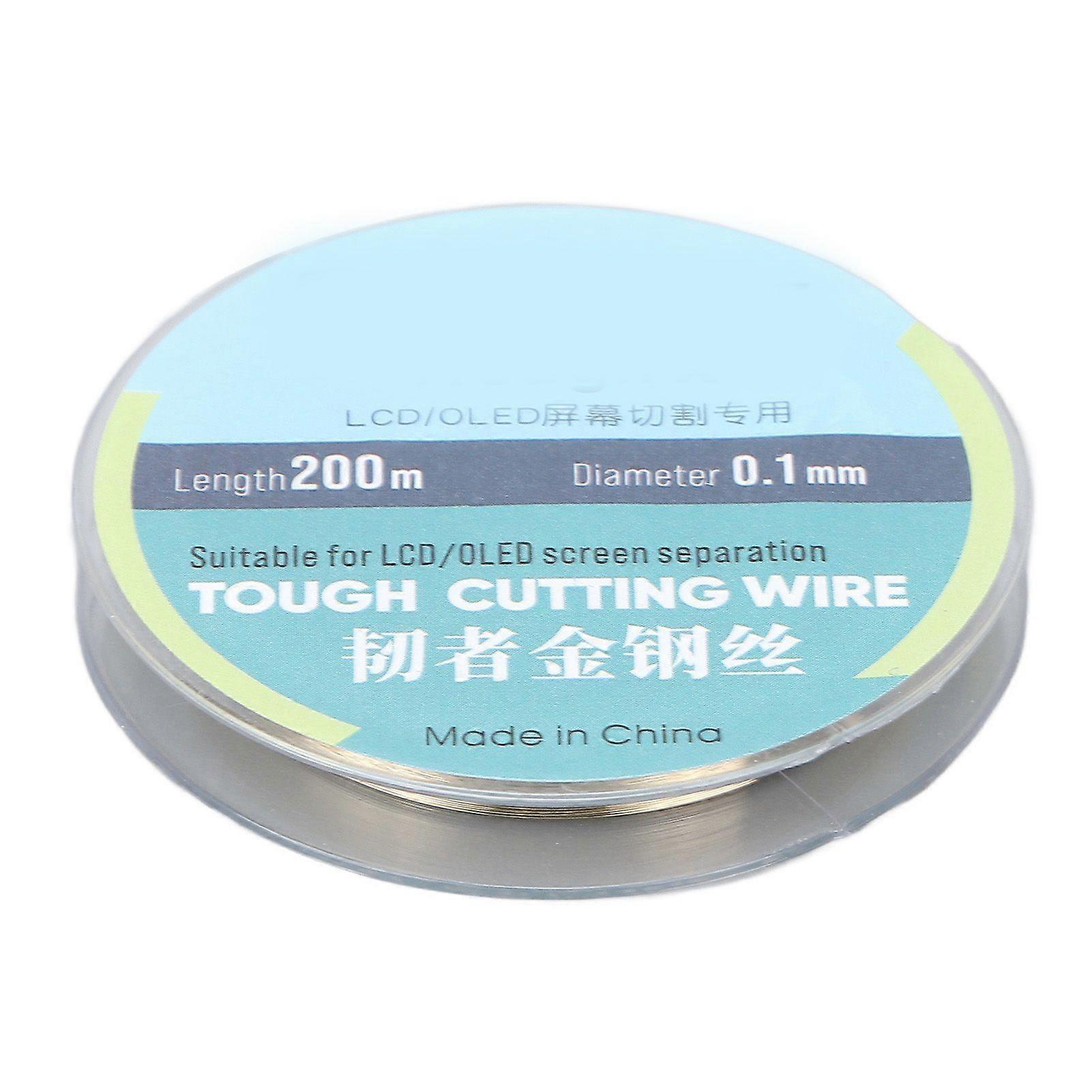 200M Phone LCD Screen Cutting Line High Hardness Steel Phone LCD Screen Separating Wire0.1mm