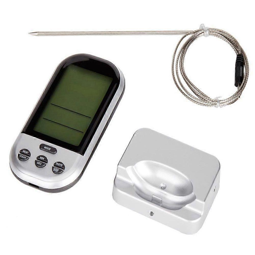 Digital BBQ Thermometer Wireless Oven Food Thermometer Intelligent Meat Temperature Tester Countdow